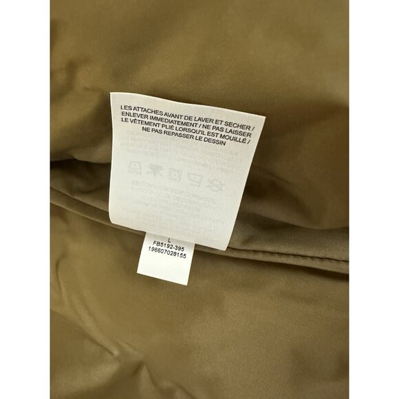 Nike Jordan Women's Quilted Vest Brown Kelp FB5192-395 Loose Fit Size Large NWT - Picture 9 of 12